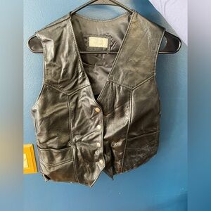 Vintage J.R.D Genuine Leather Vest